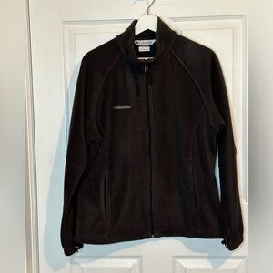 Columbia Benton Springs Full Zip Fleece Jacket Black size Large